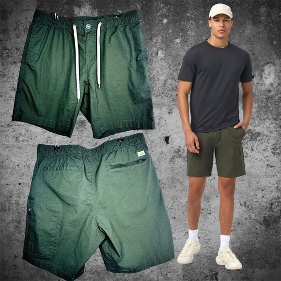Vuori Shorts Mens Large Ripstop Drawstring Utility Pockets Casual Athletic Gym - Picture 1 of 15